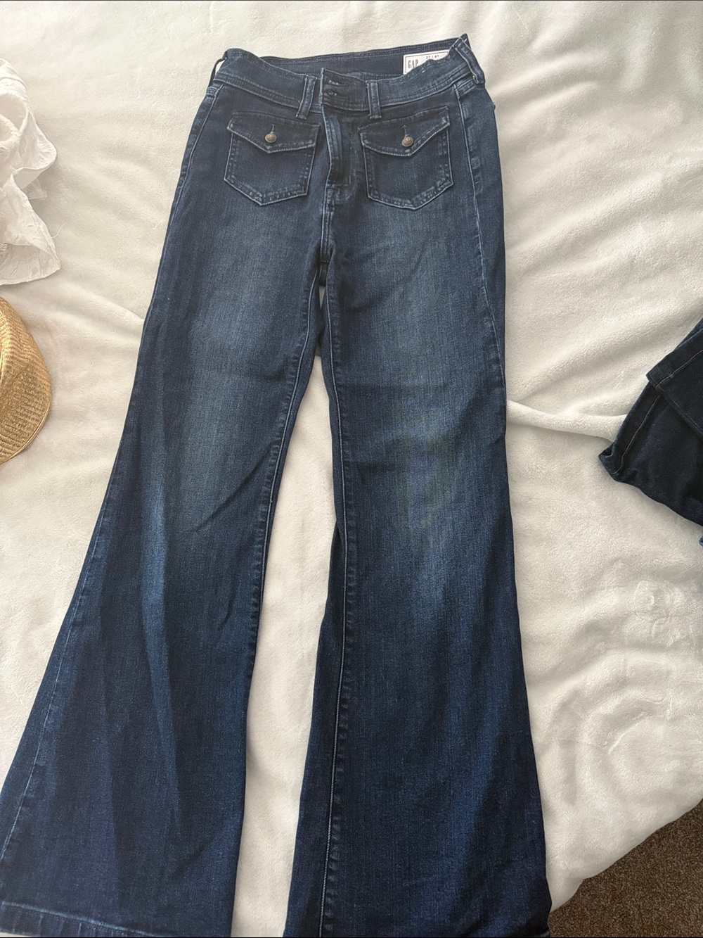 Dark Blue Women's Flared Jeans